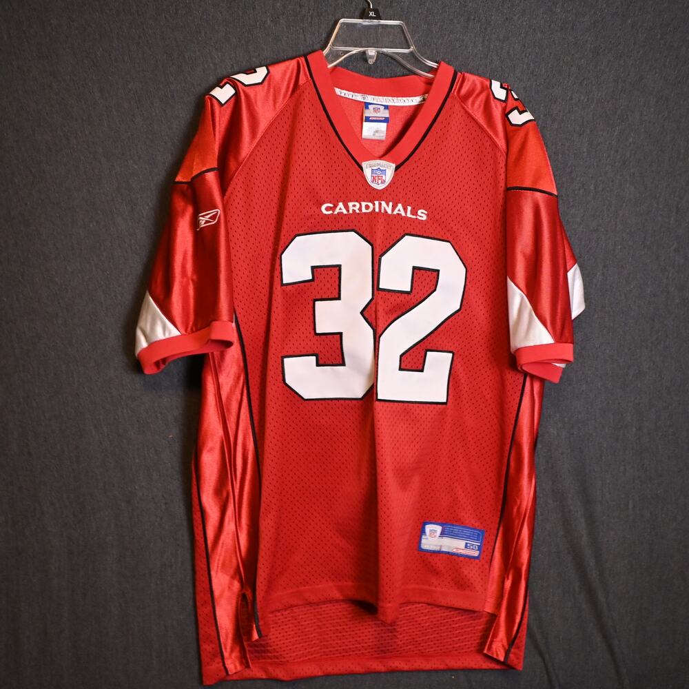 VINTAGE Reebok Men's 50 (US L) Edgerrin James #32 Arizona Cardinals NFL Jersey